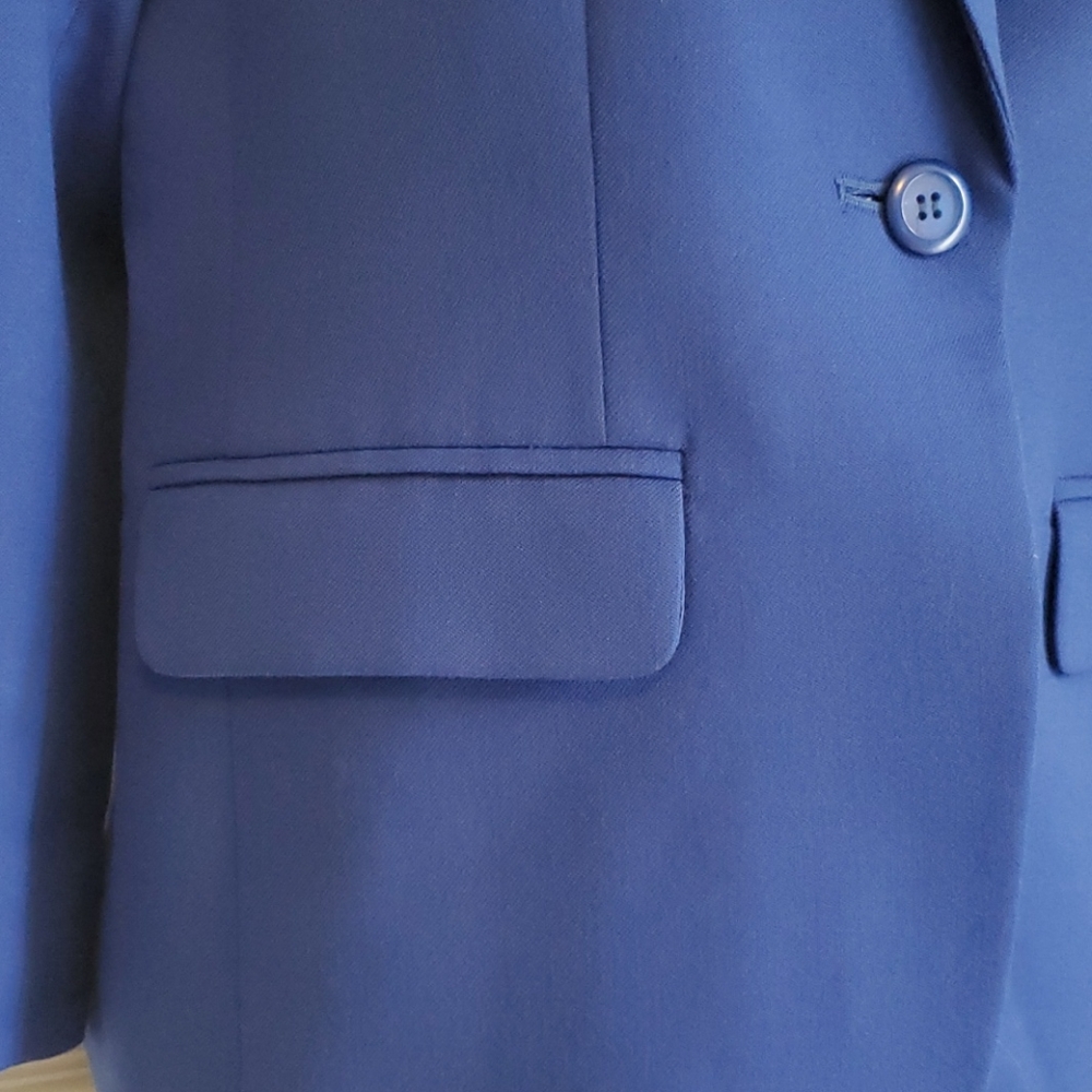 Pendleton Royal Blue Wool Single Button Blazer - image 4
